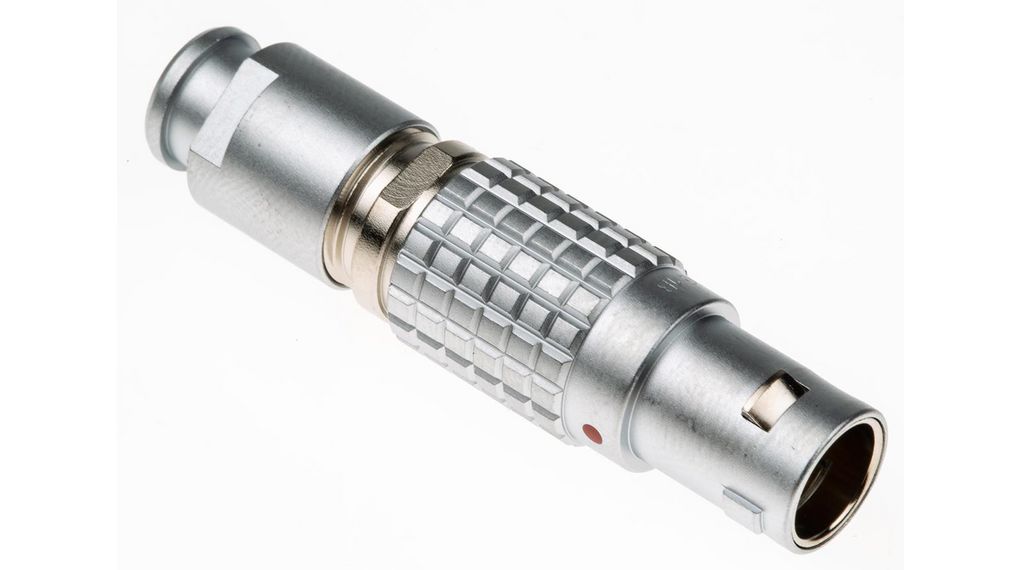 LEMO Circular Connector, 10 Contacts, Cable Mount, Plug, Male, IP50, 1B Series Contacten