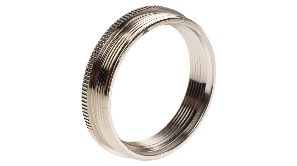 Adapter för kabelförskruvning M63 x 1.5 - PG42 Nickelpläterad mässing, Paket med 5 delar