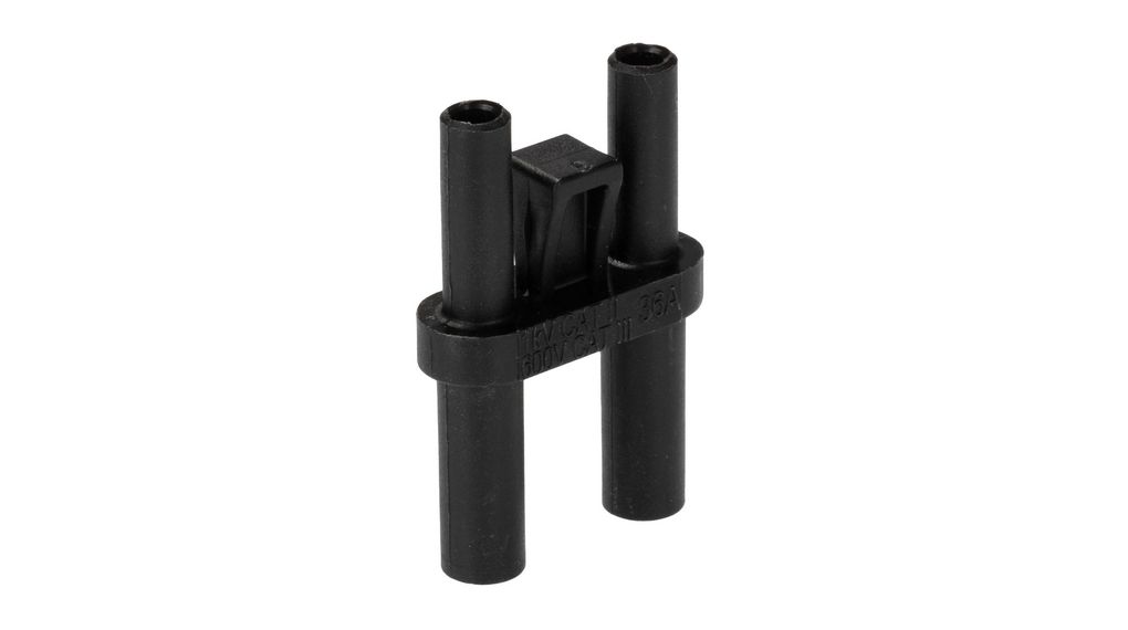 RS PRO Black Male Banana Plug, 4 mm Connector, 36A, 45 V ac, 60V dc