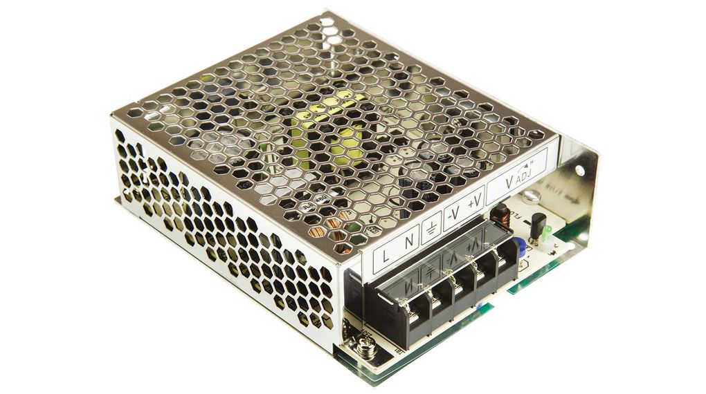 Switching Power Supply, LS75-15, 15V dc, 5A, 75W, 1 Output, 125 → 373 V dc, 88 → 264 V ac, 75W