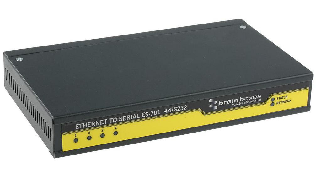 ES-701 | Brainboxes Serial Device Server, 1 Ethernet Port, 4 Serial ...