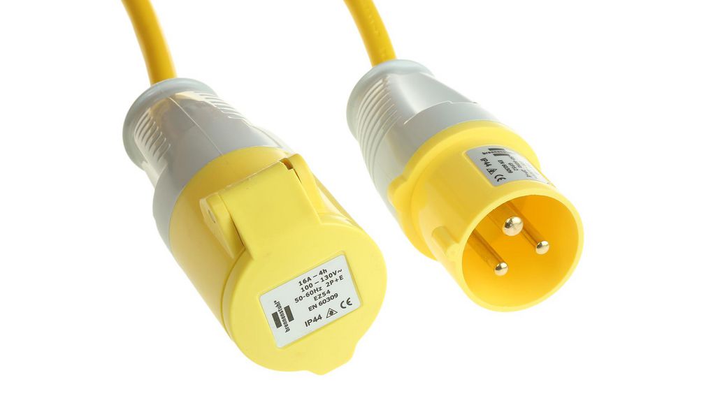 brennenstuhl 14m 1 Socket BS4343/EN60309 110V-16A Extension Lead, 110 V, IP44