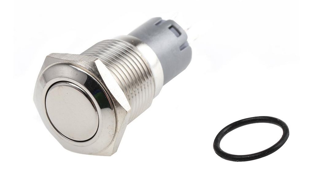 Panel Mount Button Spring 8118376 | RS PRO Push Button Switch, Latching, Panel Mount, 16mm Cutout ...