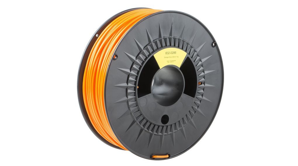 2.85mm Orange PLA 3D Printer Filament, 1kg
