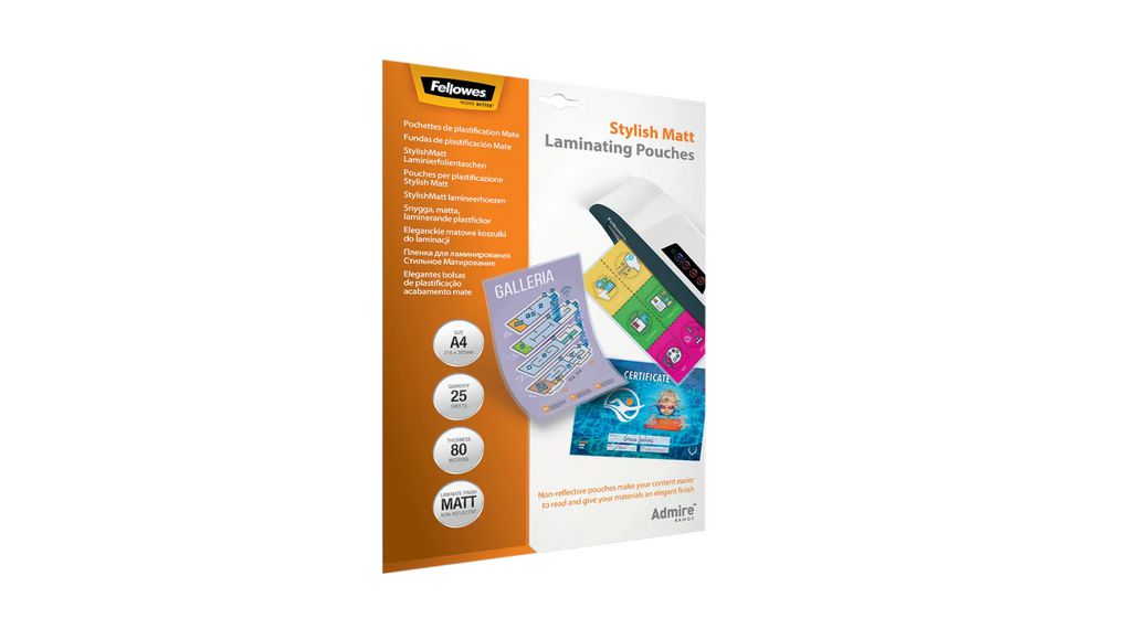 Laminating Pouch, A4, Glossy, Pack of 25 pieces