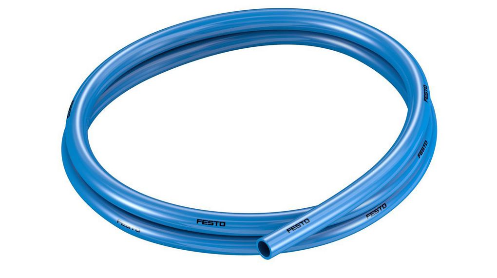 Tubing, 7mm, 10mm, Polyurethane, Blue, 50m