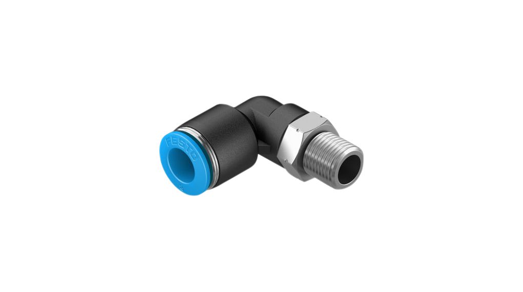 Verschraubung, Druckluft, Messing, 46.7mm, R1/8", Gewindestift, Packung à 10 Stück