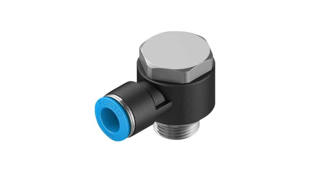 L-Fitting, Compressed Air, Brass, 63.7mm, G3/8", Male Thread