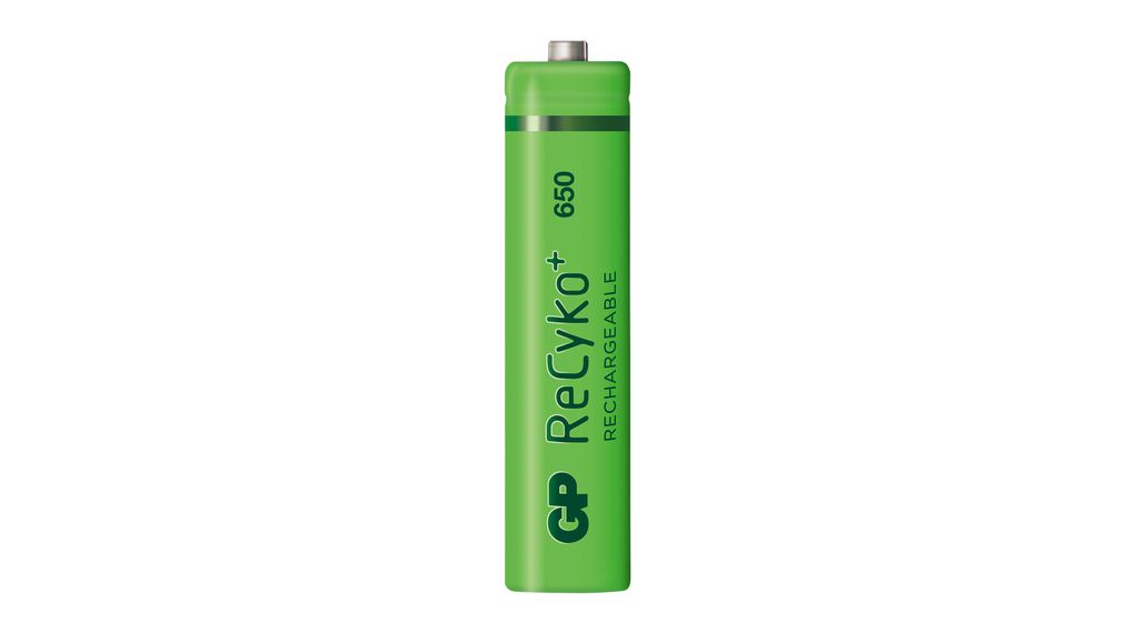 Rechargeable Battery, Ni-MH, AAA, 1.2V, 650mAh