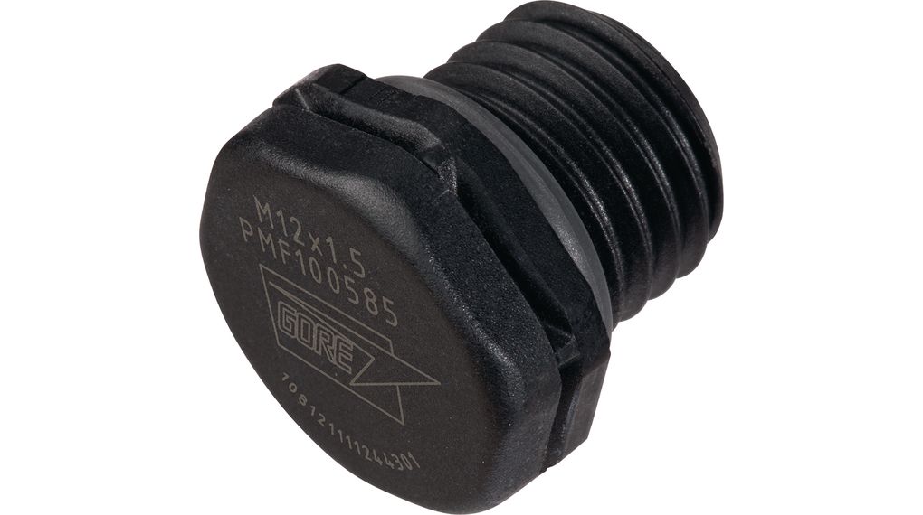 Elément compensateur de pression M12 12.2mm IP69K Polyamide 6 Noir
