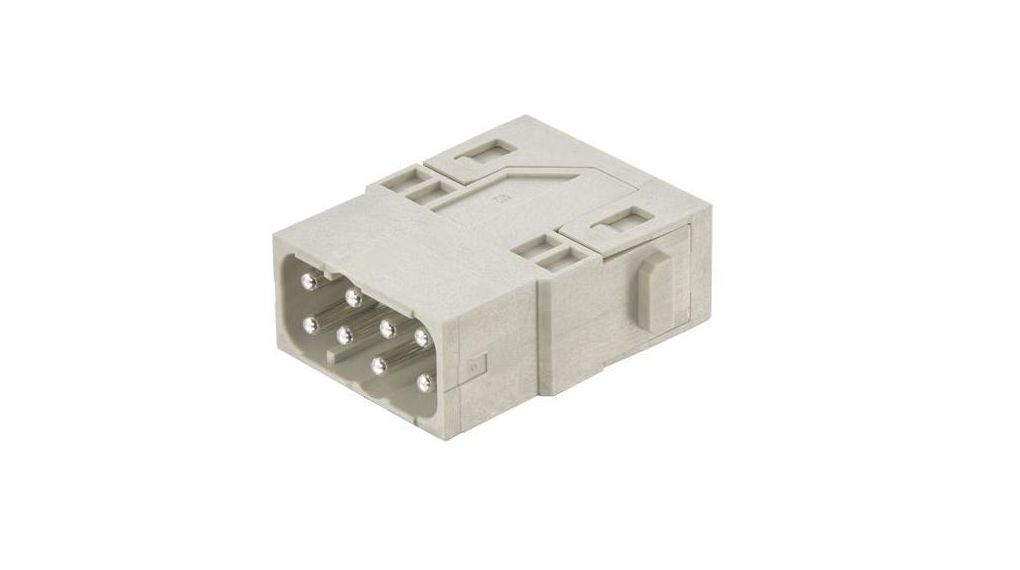 Connector, Push-In, Plug, 16A, Positions - 8