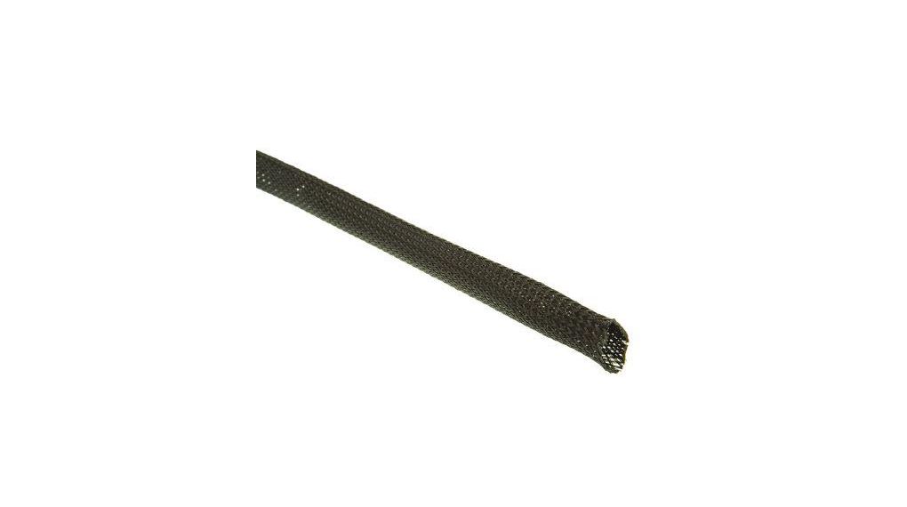 Expandable Braided PET Black Cable Sleeve, 20mm Diameter, 30m Length