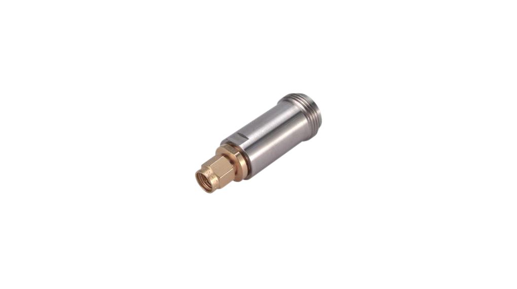 RF Precision Adapter, Straight, SMA Plug - N Socket, 50Ohm
