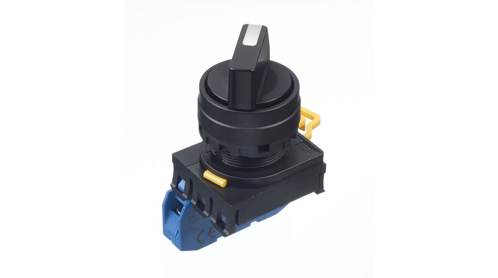 Selector Switch, Poles = 1, Positions = 2, 90°, Panel Mount