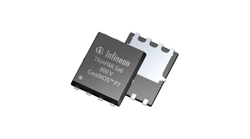 N-Channel MOSFET, 4.5 A, 800 V, 5-Pin ThinPAK 5 x 6 Infineon IPLK80R1K2P7ATMA1