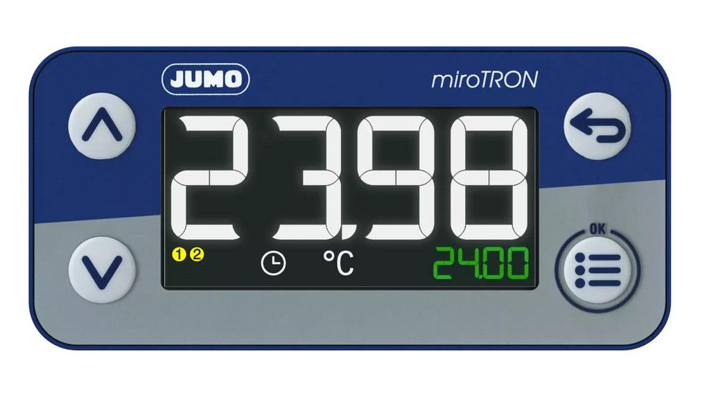 Electronic Thermostat miroTRON 24VDC RTD / Digital 10 A @ 250 VAC / 5 A @ 250 VAC 69x29x62mm