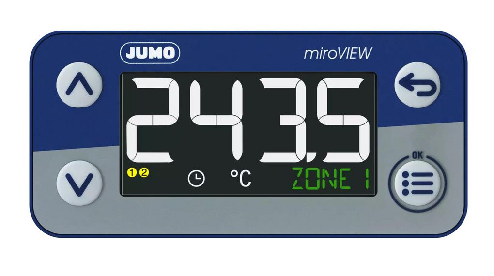 Digital Panel Meter, 1DI miroVIEW RTD 12 ... 24 VDC 73x35x62mm