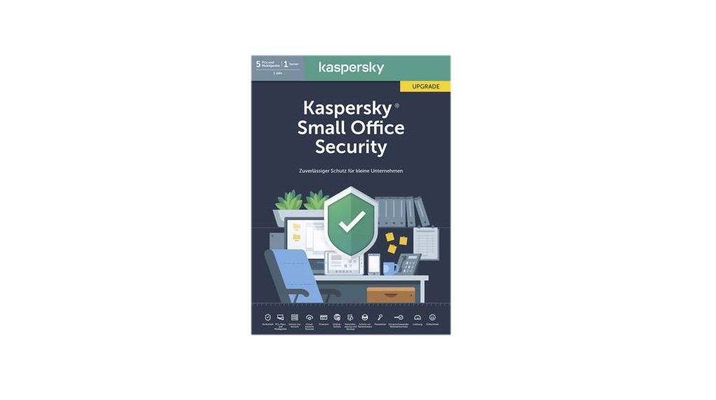 Kaspersky Small Office Security, 1 Year, 1 Server, 5 Devices, Physical, Software / Upgrade, Retail, Multilingual