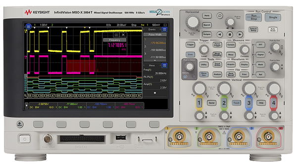 Oscilloscope InfiniiVision 3000T X DSO 4x 500MHz 5GSPS USB / GPIB / LAN / WVGA Video Out