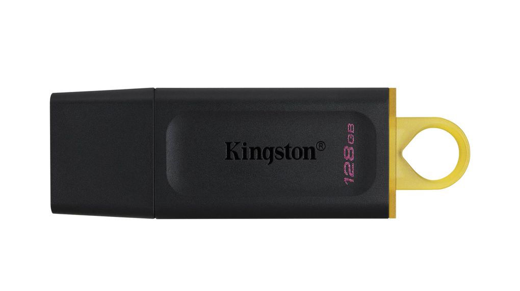 USB Stick, DataTraveler Exodia, 128GB, USB 3.2, Black / Yellow