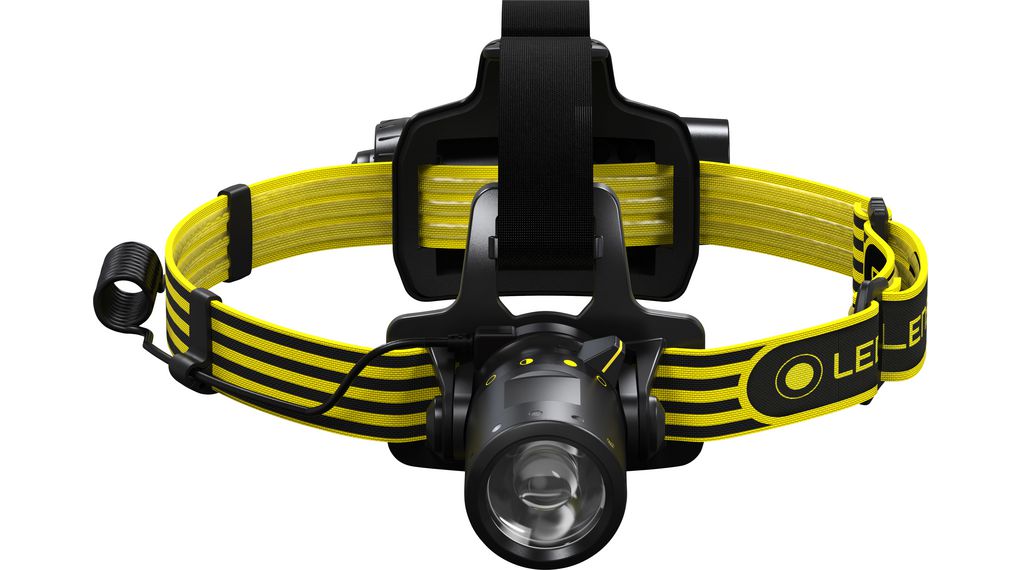 ATEX Headlamp, LED, 3x AA, 280lm, 160m, IP66, Black / Yellow
