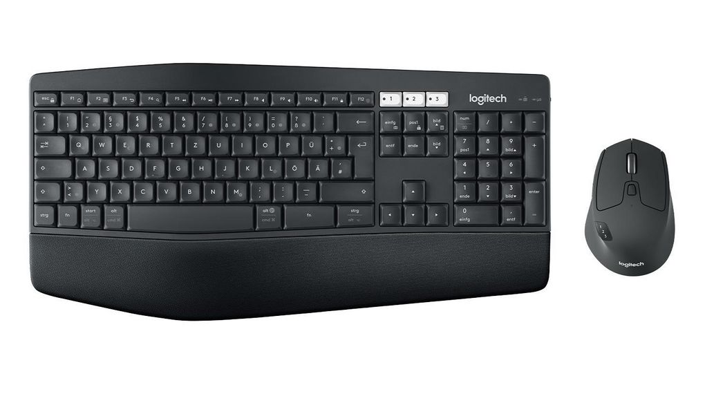 Tastatur und Maus, 1000dpi, MK850, DE Deutschland, QWERTZ, Bluetooth / Wireless
