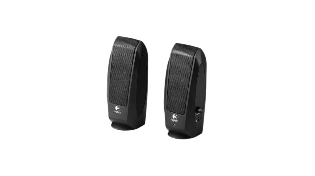 PC Speakers, 2.0, 2.2W, Black