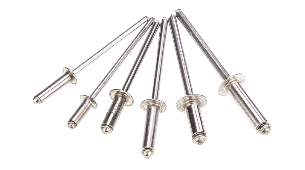 Blind Rivet Set, 1600pcs, Aluminium / Steel