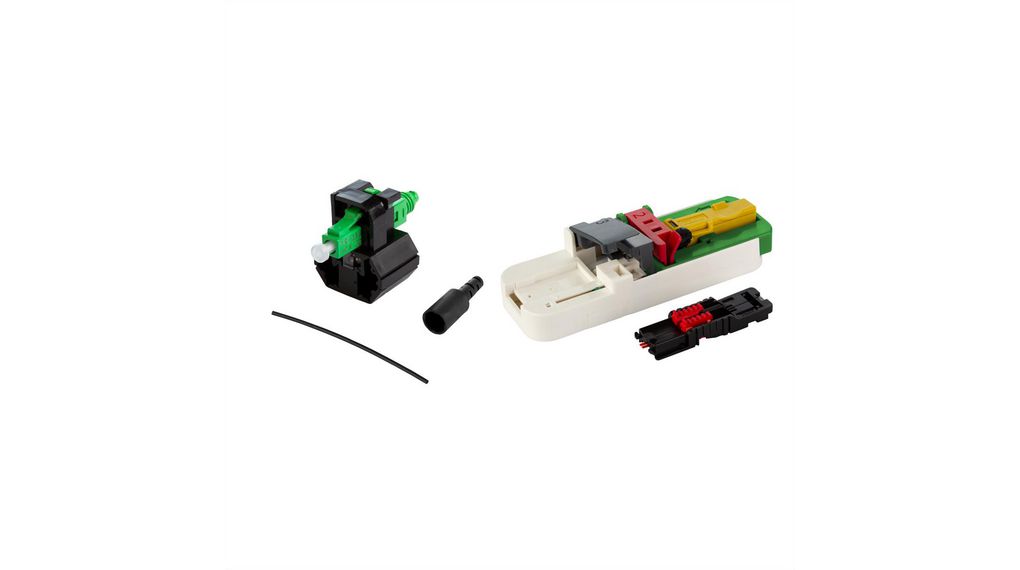 Fiber Optic Connector Kit, APC, 20 stuks, OpDAT FAST, LC, Polyamide, Groen
