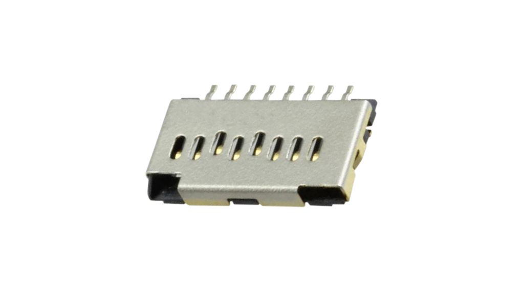 Memory Card Connector, Push / Pull, MicroSD, Poles - 8