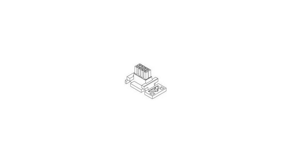 44133-1600 | Molex Micro-Fit BMI Receptacle Housing Dual Row Panel 