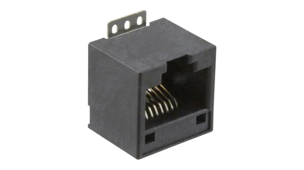 Modularer Steckverbinder, Buchse, RJ45, CAT3, Gerade, Positionen - 8, Anzahl Kontakte - 8, Ungeschirmt, Packung à 5 Stück