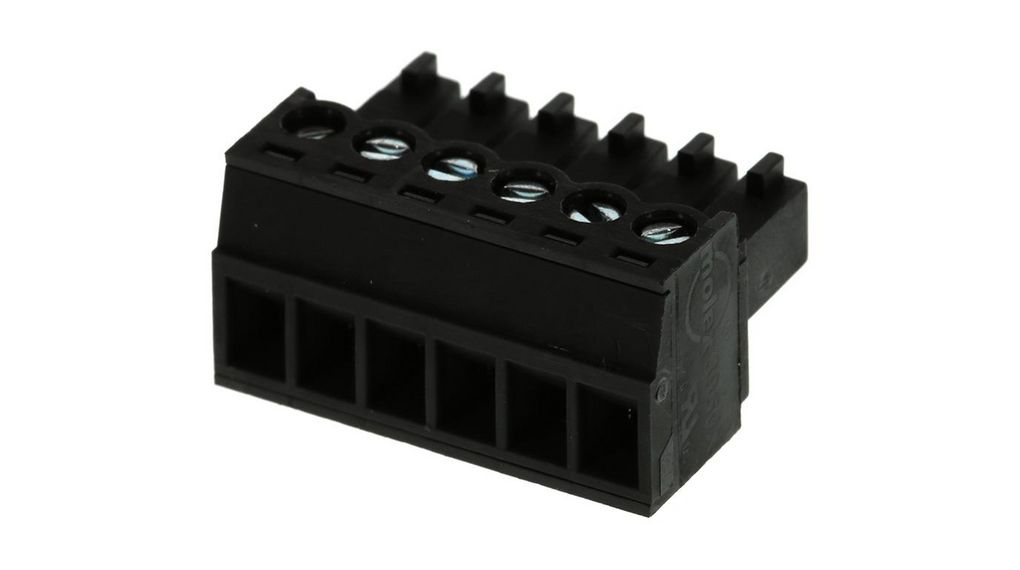 Pluggable Terminal Block, Straight, 3.5mm Pitch, 6 Poles