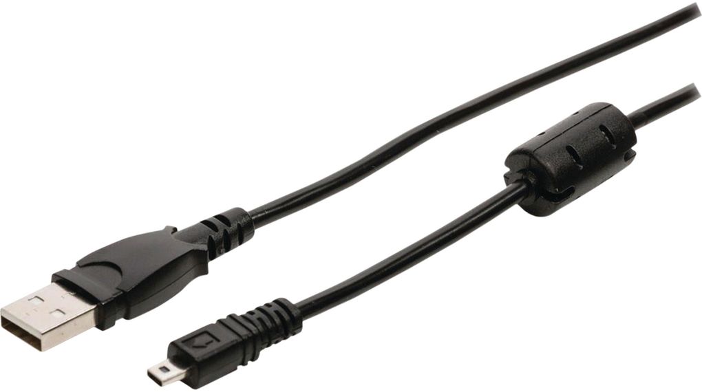 Kameradatenkabel USB A male - UC-E6 8-polig male 2m schwarz
