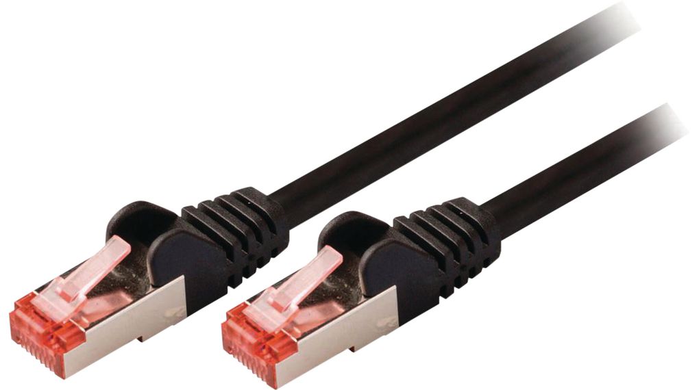 Patch Cable, RJ45 Plug - RJ45 Plug, CAT6, S/FTP, 30m, Black