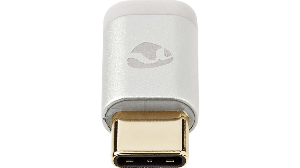 Adapter, USB-C 2.0 Plug - USB Micro-B Socket