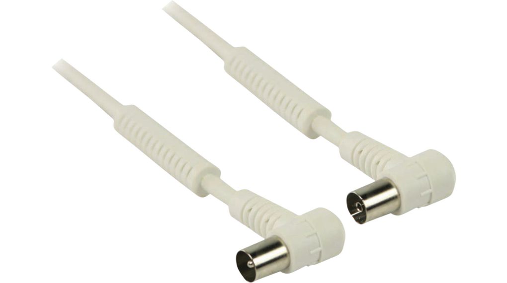 RF Cable Assembly, IEC (Coax) Male - IEC (Coax) Female, 15m, White