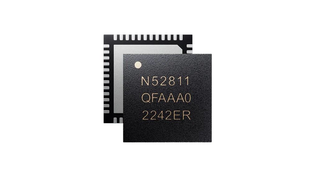 nRF52811 SoC mit Bluetooth 5.4 / BLE, 48-Pin QFN Gehäuse
