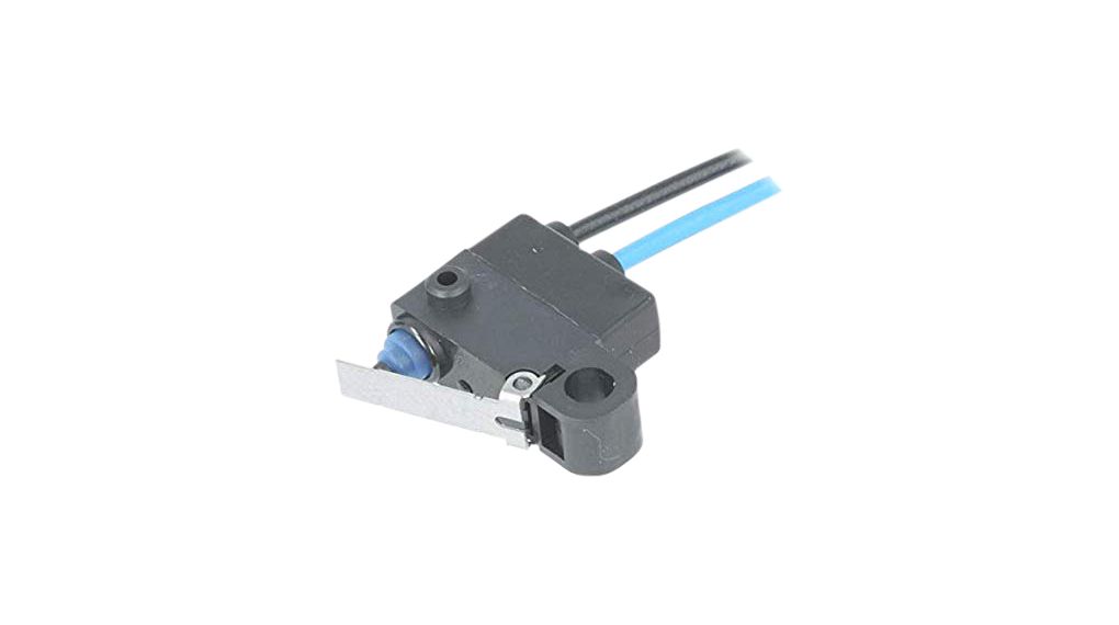 Microrupteur, D2HW, 2A, 1NO, 0.75N, Levier à charnière