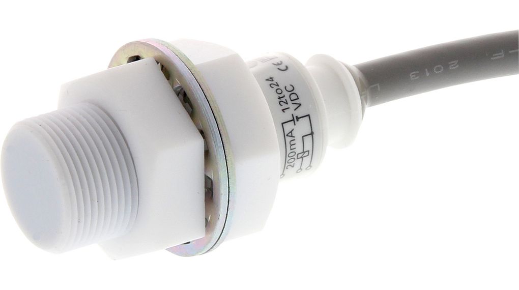 Inductieve sensor Maakcontact (NO) 600Hz 30V 5mm IP67 Kabelaansluiting, 2 m E2FQ