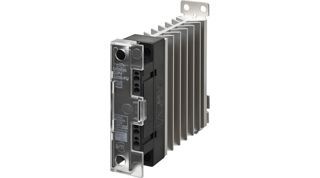 Solid State Relay, G3PJ, 1NO, 25A, 528V, Push-In Terminal, Value Design