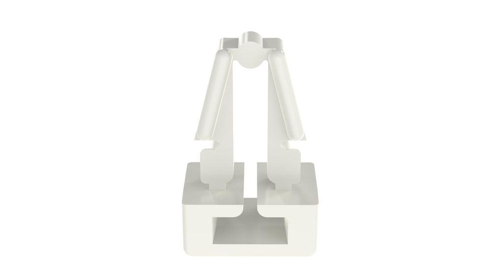 Cable Tie Mount, Natural, Polyamide 6.6, Pack of 100 pieces