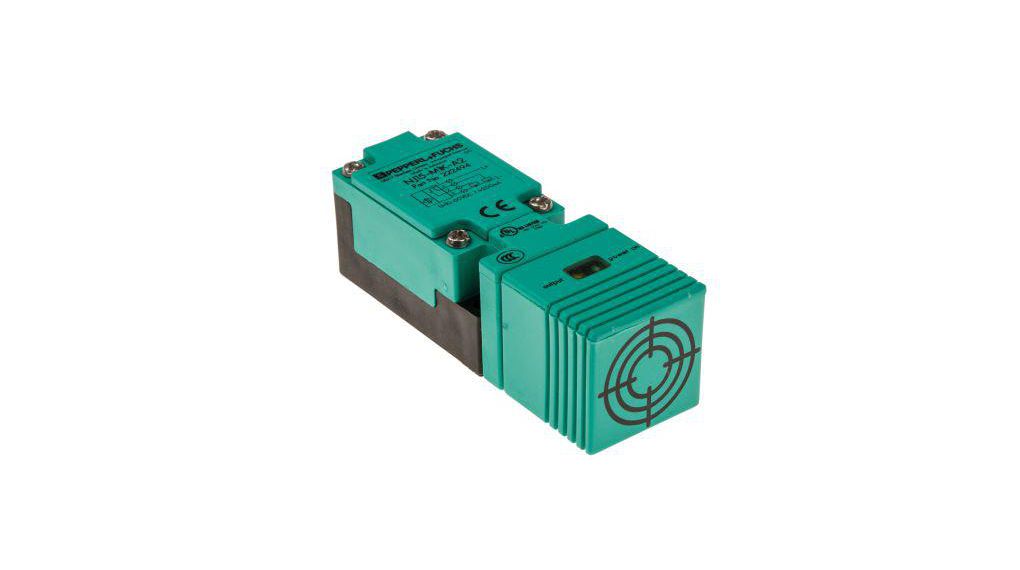 Inductive Block-Style Proximity Sensor, 15 mm Detection, PNP Output, 10 ... 60 V dc, IP67