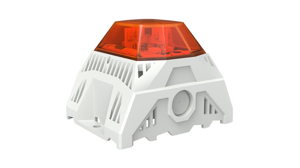 LED Buzzer PA L 1-R Oranssi Useita merkkiääntä 253VAC 105dBA IP66 / IK07 Pinta-asennus