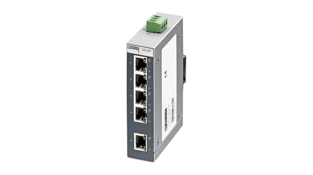 Industrieller Ethernet-Switch, RJ45-Anschlüsse 5, 100Mbps, Unmanaged
