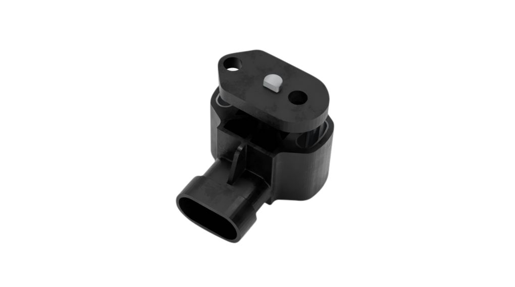 Rotary Position Sensor with Lever Shaft Actuator 1% Flange Mount AMP Superseal IP69K