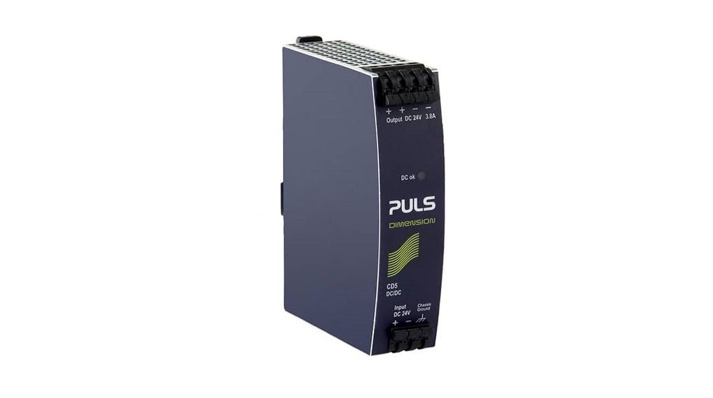 DC/DC Converter, 14.4 ... 32.4V, 24V, 3.8A, 92W