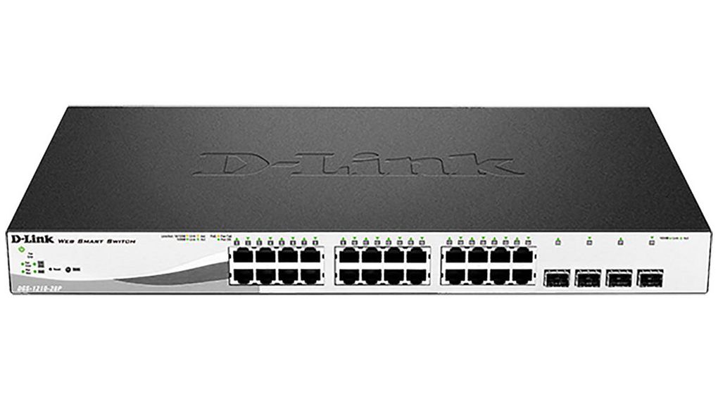 D-Link 28-Port Gigabit Smart Managed PoE Switch, Smart 28 Port Ethernet Switch With PoE