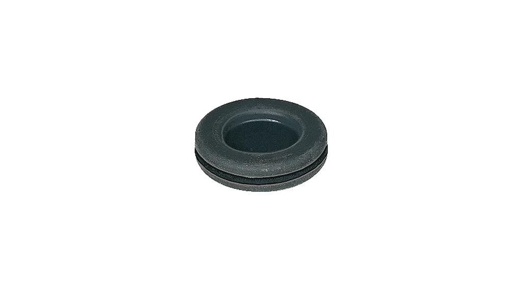 SES Sterling DG Black Polychloroprene 28mm Cable Grommet for Maximum of 21mm Cable Dia. 02580355010