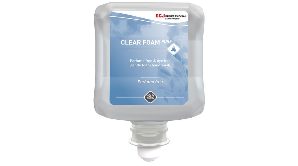 SCJ Professional Unscented Clear FOAM Foaming Hand Cleaner Colourant Free, Perfume Free, Soap Free No - 1 L Cartridge, Kartusche